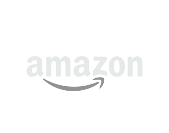 Black and white Amazon logo.